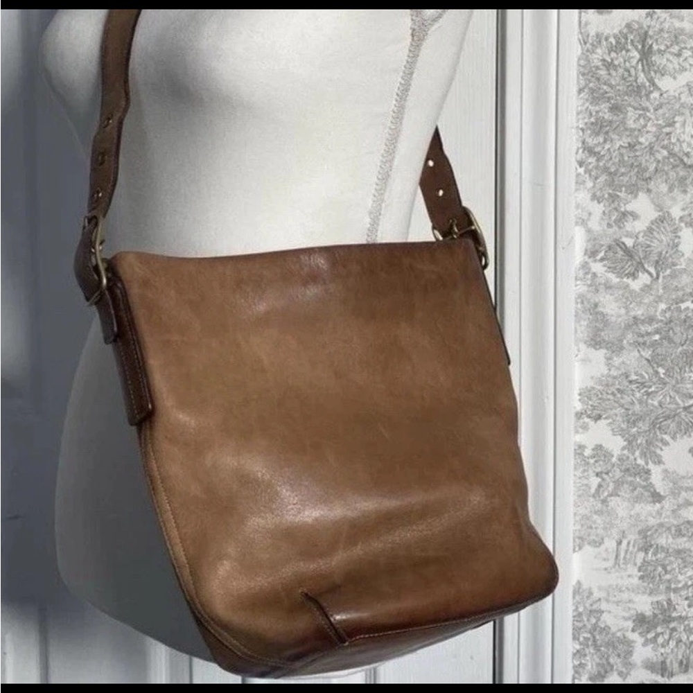 Coach Brown Leather Hobo Shoulder Bag